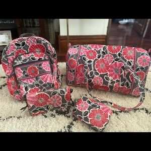 Vera Bradley Travel Backpack and Duffle Set